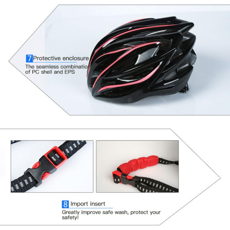 1 Men Women Cycling Helmet Air Vents Cycling Helmet Riding Mountain Road Bike Helmet Head Safety Helmet