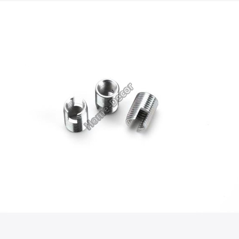 5pc karbonstål selvskjærende hylse/spiralhylsehylse/gjengehylsebøssing/spaltegjengehylse til plast/aluminium