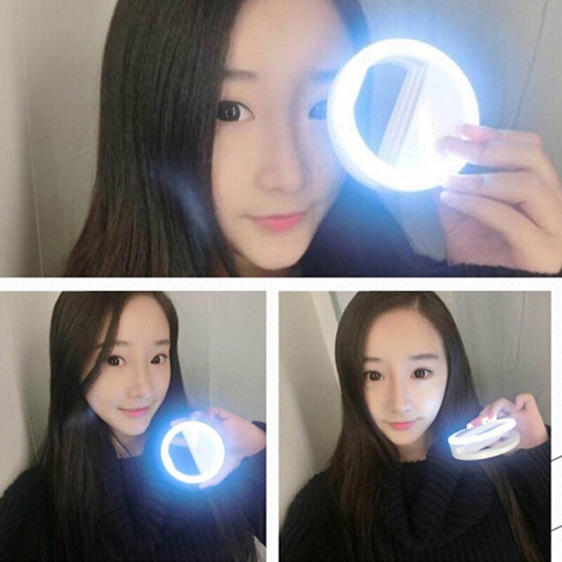 Beauty Selfie Led Light Camera Phone Photography Selfie Light for Xiaomi iPhone Sumsang Smartphone not included the battery