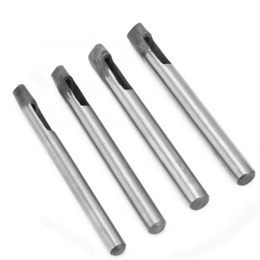 Jeu de poinçons pour trous d'artisanat du cuir de 4mm | Trou ovale en forme d'oillet, outil de poinçonnage, perforateur à main, poinçon pour cuir