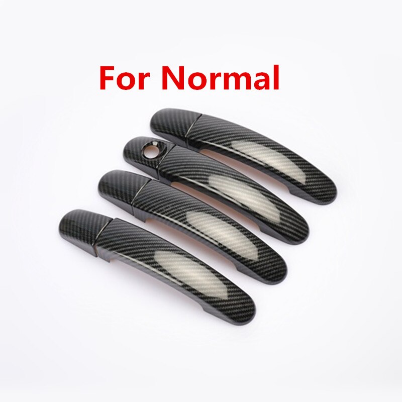 Carbon Fiber Gedrukt Auto Exterieur Deurklink Bowl Cover Trim Voor Ford Kuga Styling Accessoires: For Normal