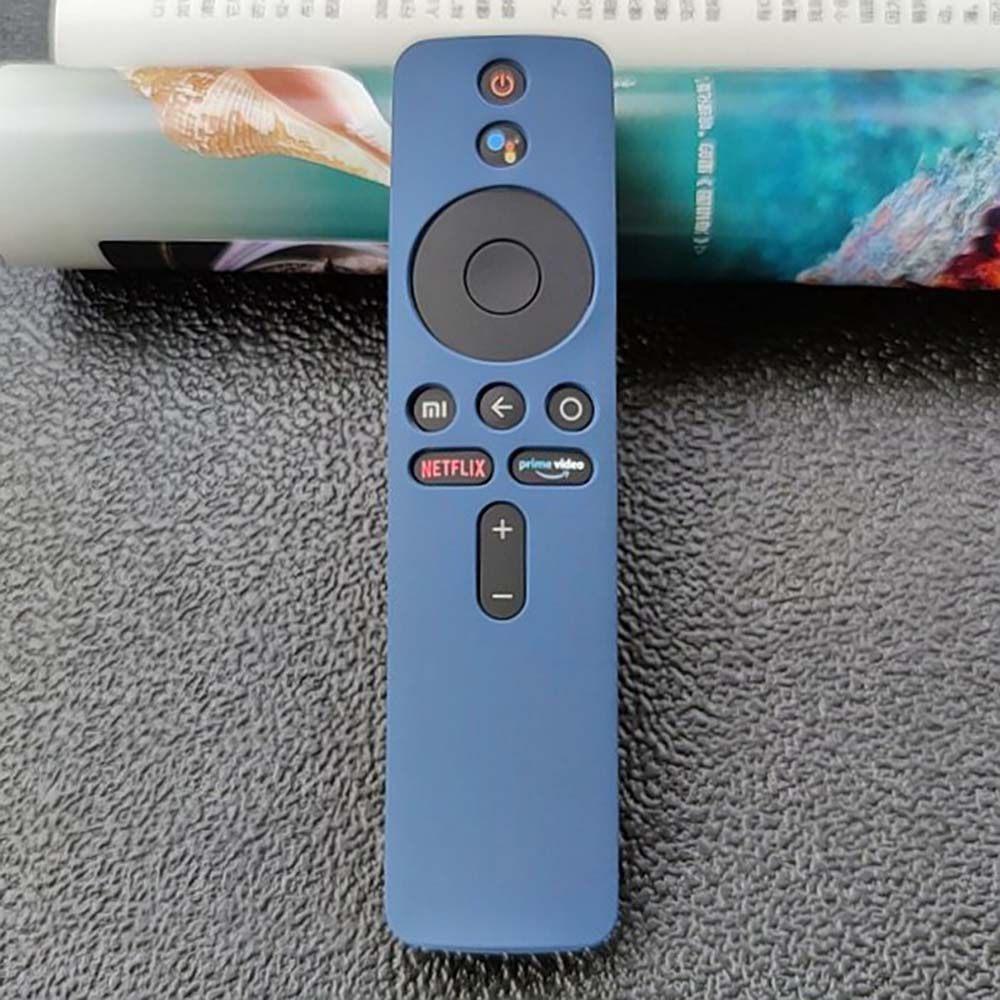 Siliconen Afstandsbediening Beschermhoes Voor Xiaomi Mi Box S/4X Afstandsbediening Tv Stick Cover Soft Plain: blue