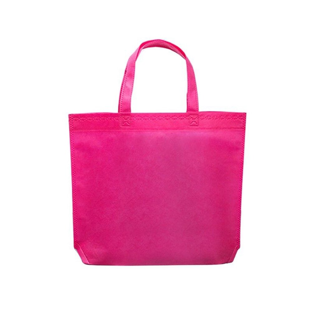 Shopping Bag 32*38/36*45Cm Reusable Shopping Bag Women Shoulder No Zipper Rose Coffee Tote Non-Woven Environmental: rose / L