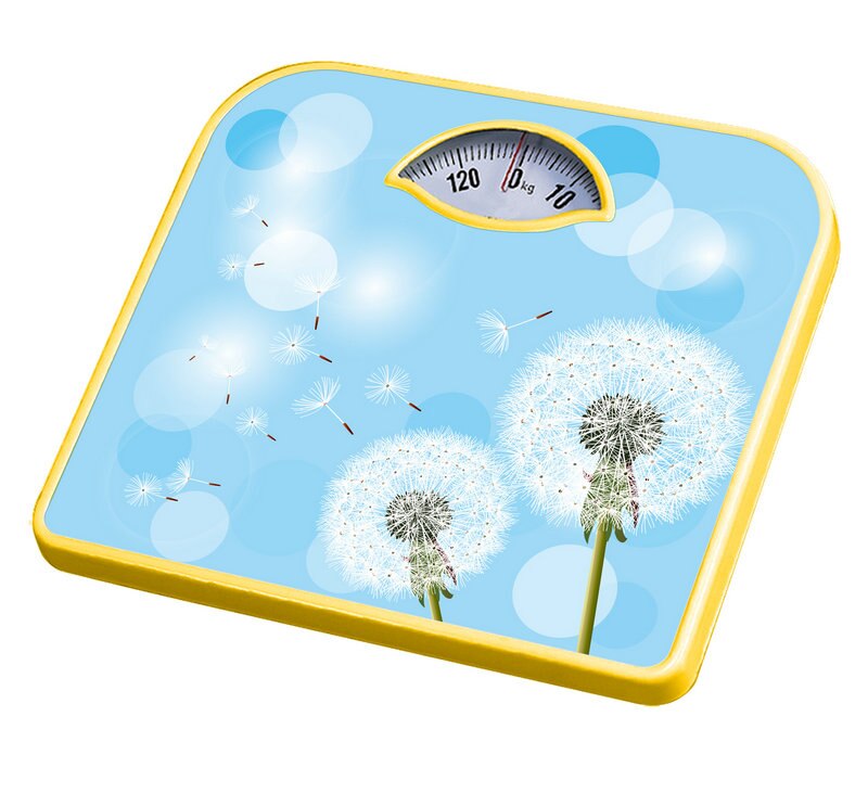 Premium Children's Mechanical Weight Scale Home Scales Floor Cold-rolled Steel Without Battery Spring Scale Kids Balance: Blue