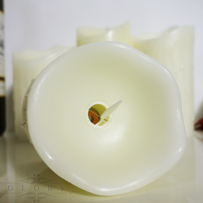 Lellen Ivory Flickering LED Candles with Remote control scented bougie battery operated Candles Electric home Wedding Decoration