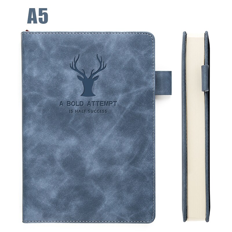 360 Pages Super Thick Wax Sense Leather A5 Notebook Business Office Daily Work Notebook NotebookS Free Portrayal Company Logo