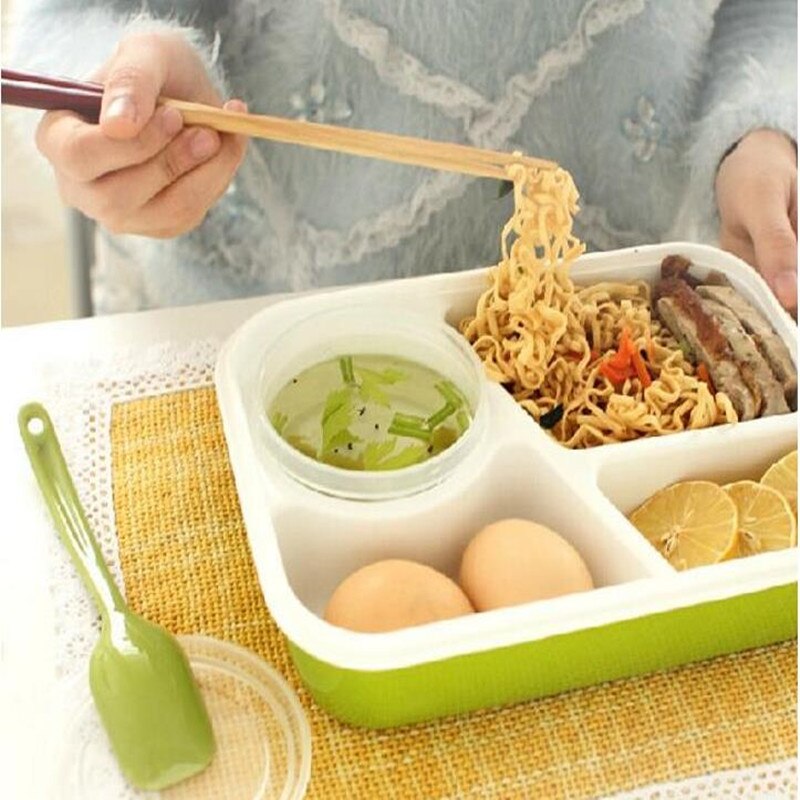 Plastic Lunchboxen Voedsel Container Kleurrijke Microwaveable Lunch Bento Box Diner Kids Picknick Home Supply Doos