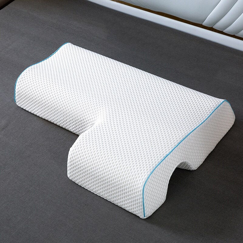 Almohada de espuma viscoelástica para parejas, almohada para abrazar, antipresión, para dormir de lado, ropa de cama: 4 Left arm