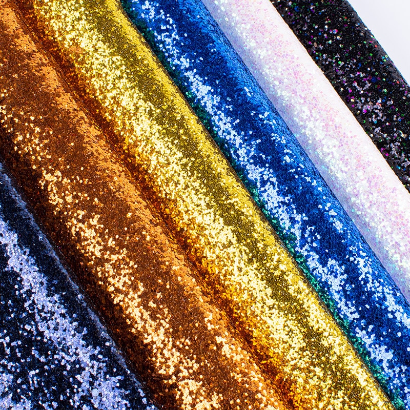 50cm*138cm pailletten glitter imitatieleer stoffen diy handgemaakte naai kleding accessoires benodigdheden