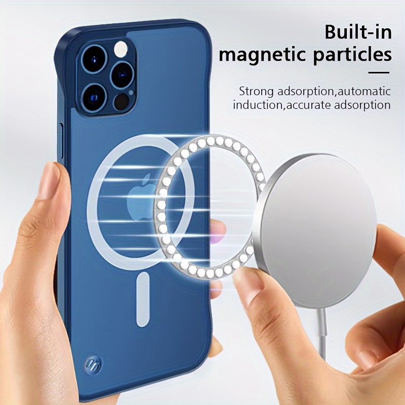 JMUYTOP-funda de carga inalámbrica magnética para iphone 16, 15, 14, 13 Pro Max, carcasa trasera ultra mate, sin de parachoques