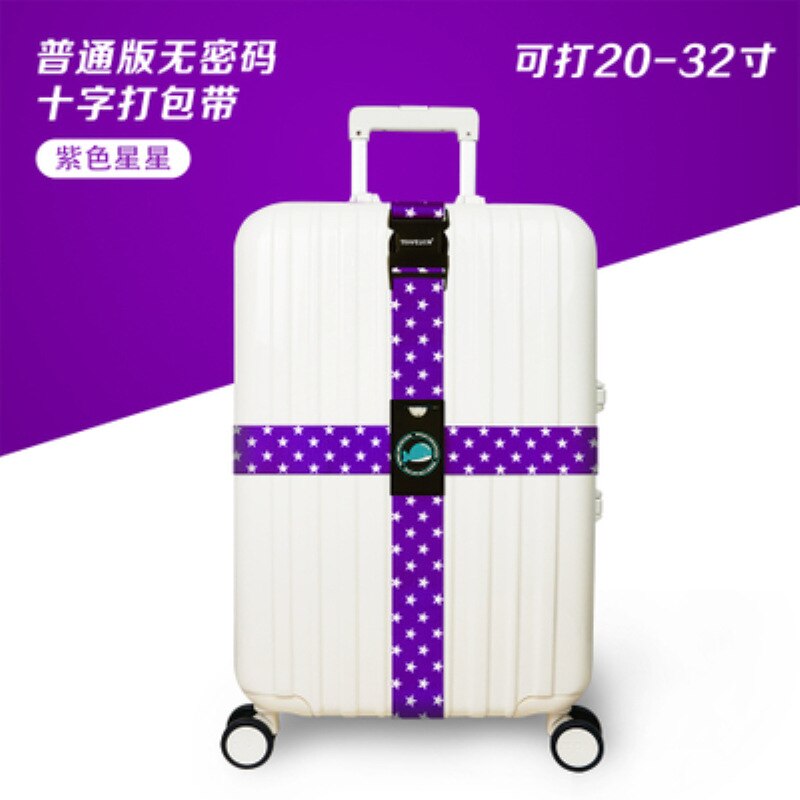 Bagagerem krydsbælte pakning justerbar rejse kuffert med nylon kuffert med rejsetilbehør: 06