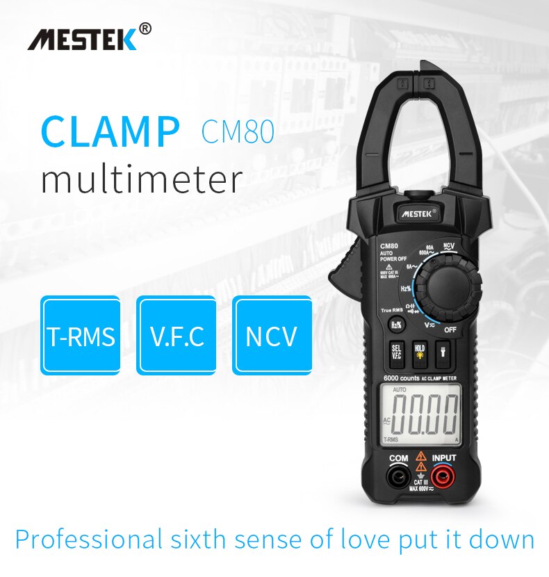 MESTEK Digital Clamp Meter Multimeter Current Clamp Pincers AC/DC Voltage Resistance Tester Measuring Tools alicate amperimetro