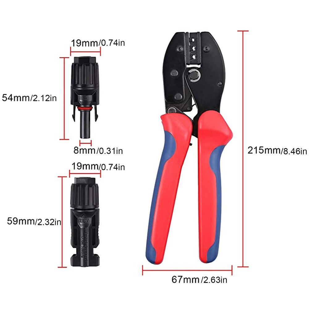 Fotovoltaïsche Koude Compressie Terminal Tang Set A-2546b Krimptang Set Solar Connector Krimptang