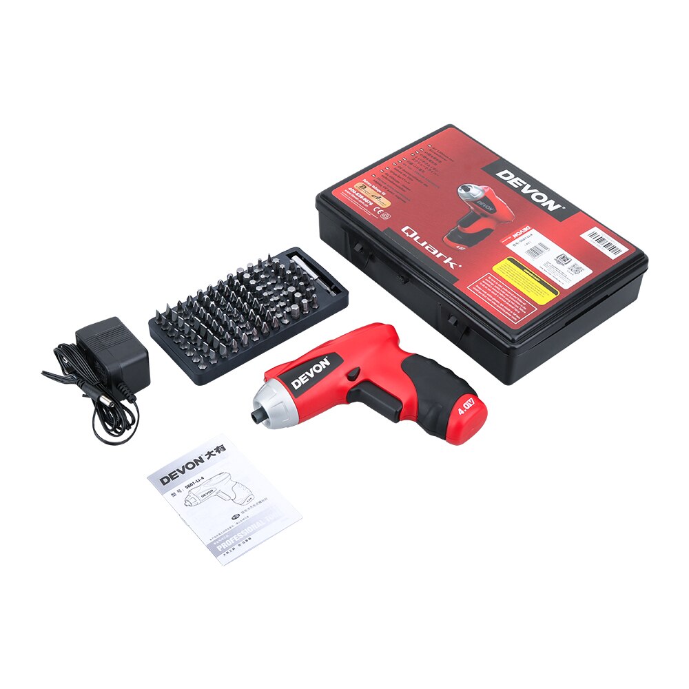 DEVON 4V Lithium-ion Electric Screwdriver Rechargeable Home DIY Multi-function Magnetic Screwdrivers mini batch Drill Power Tool