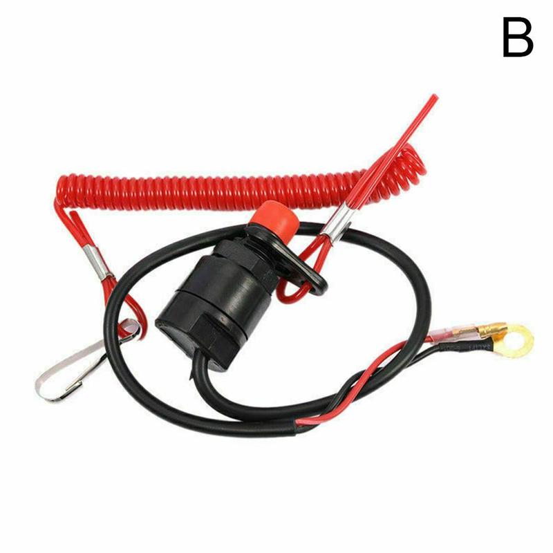 Outboard Motor Kill Stop Switch For ATV / / Honda /Tohatsu Boat Motor N6X6: B Multi-color