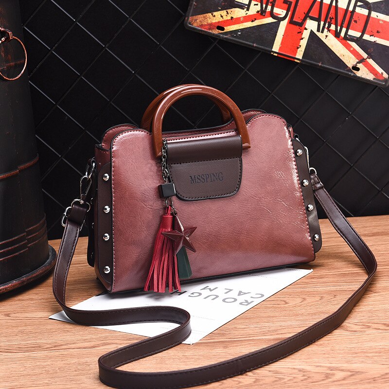 Ladies all-match handbag bag women's shoulder bag diagonal bag shell bag ladies bags handbags: pink