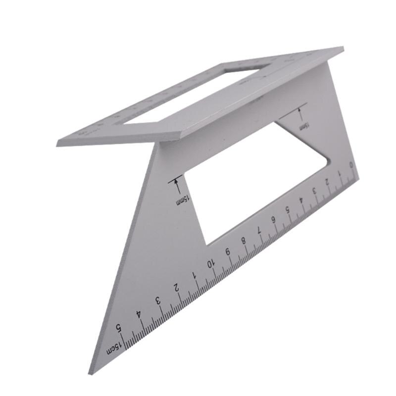 45/90 Right Angle Ruler Lightness and Portability No Space Occupy Aluminum Alloy Engineers Combination Square Angle Ruler