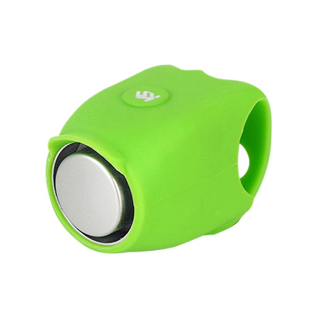 Bicycle Biking Riding Silicone Bell Electronic Horn Accessories Mountain Bike Riding Equipment Electronic Hhorn Light Lamp Black: Green 