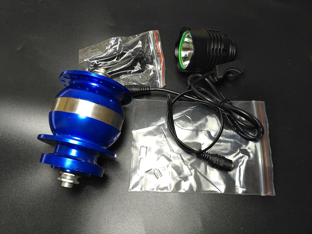 HEBE 36 hole 3w alloy quick release disc generator power sealed bearing front wheel ebike bicycle hub