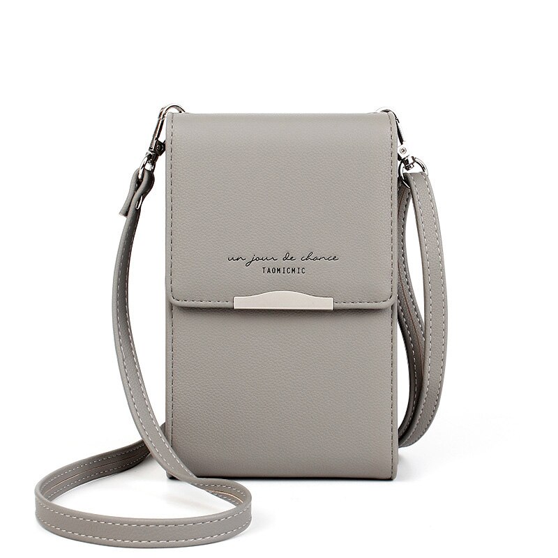 Mini Vrouwen Schoudertassen Vrouwelijke Telefoon Portemonnee Vrouwen Messenger Bag Kleine Crossbody Tas Dames Portemonnee Portemonnee: Gray