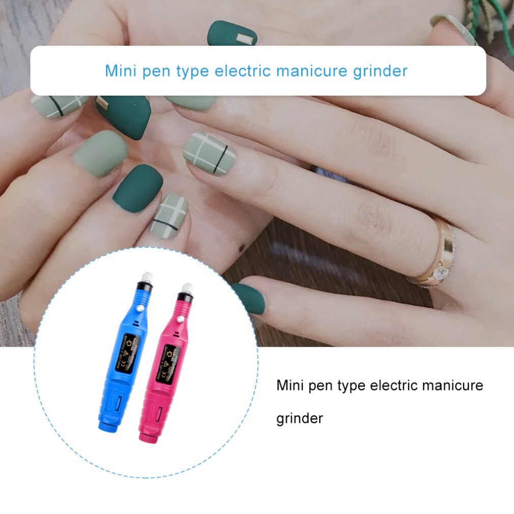 Elektrische boormachine nagelvijl acryl kunstvijl manicure pedicure draagbare machine kit praktische duurzame kit