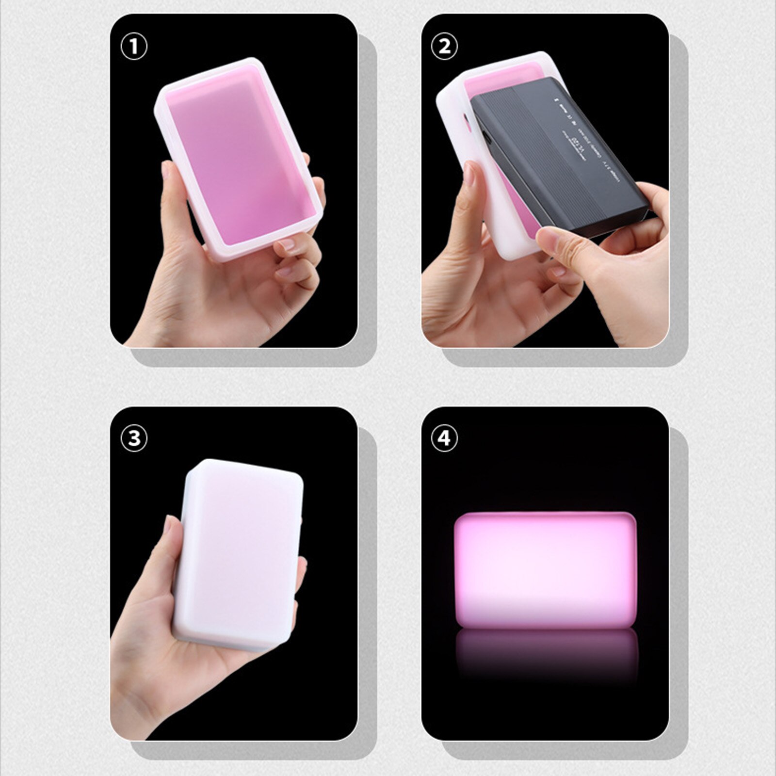 120 Led portatile a doppia temperatura di riempimento della luce di ricarica USB Set di illuminazione per foto e Video con paralume in Silicone a luce soffusa