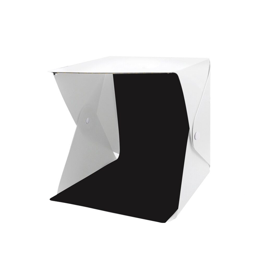 Mini Faltbare Foto Schießen Fotografie leuchtkasten 40x40x40 utton Tragbare Foto Studio Licht Kasten 2 LED Tafeln 6 farbe Kulissen