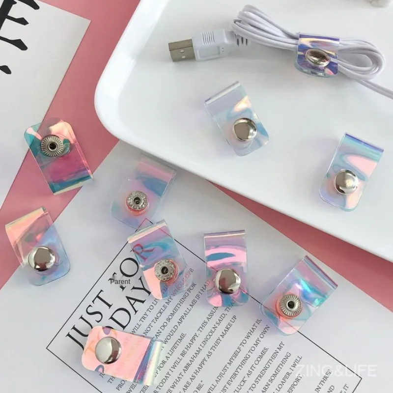 Organizador de cables, gestión de cables, enrollador de cables, Protector de cinta, Clips de gestión ordenados de escritorio, soporte de cables para ratón, Cable de auriculares