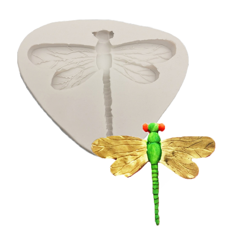 Dragonfly Siliconen Mal Voor Fondant Taart Decor, Cupcakes, Sugarcraft, Koekjes, Snoepjes, kaarten En Klei Bakvormen Gereedschap