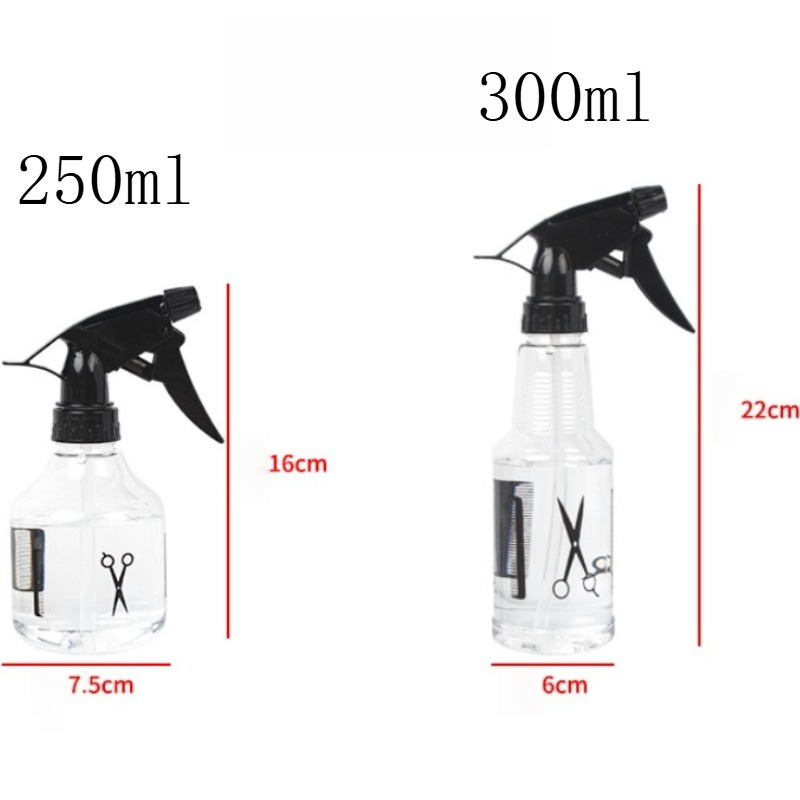 1/2 Stuks Kappers Spray Fles Water Sproeier Transparante Make-up Stijl Draagbare Plastic Spray Fles Salon Kapper Haar tool