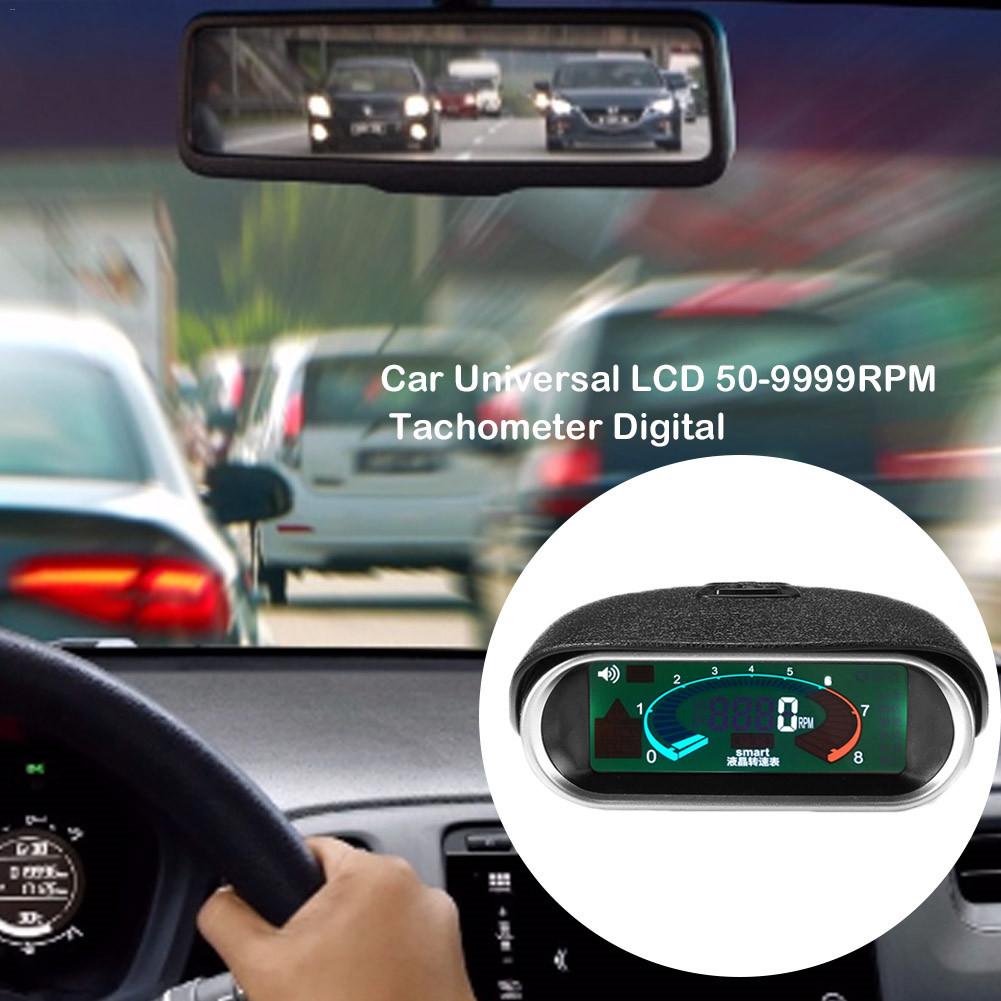 Coche Universal LCD 50-9999RPM tacómetro Digital tacómetro de motor de barco camión
