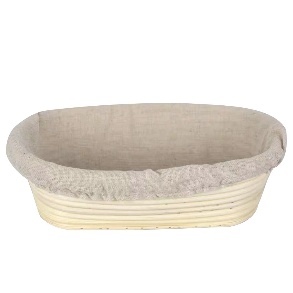 Rotan Gisting Deeg Brood Mand Met Doek Cover Land Brood Baguette Deeg Banneton Brotform Proofing Proving Manden: B 25X15X8cm