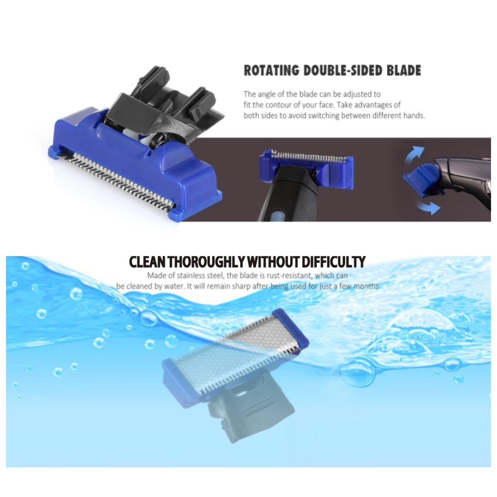 Rasoio elettrico Rasoio Testa 3 in 1 Capelli rifinitore Uomini Rasoio Elettrico Ricaricabile lama rifinitore Edger micro-1/2/4pz