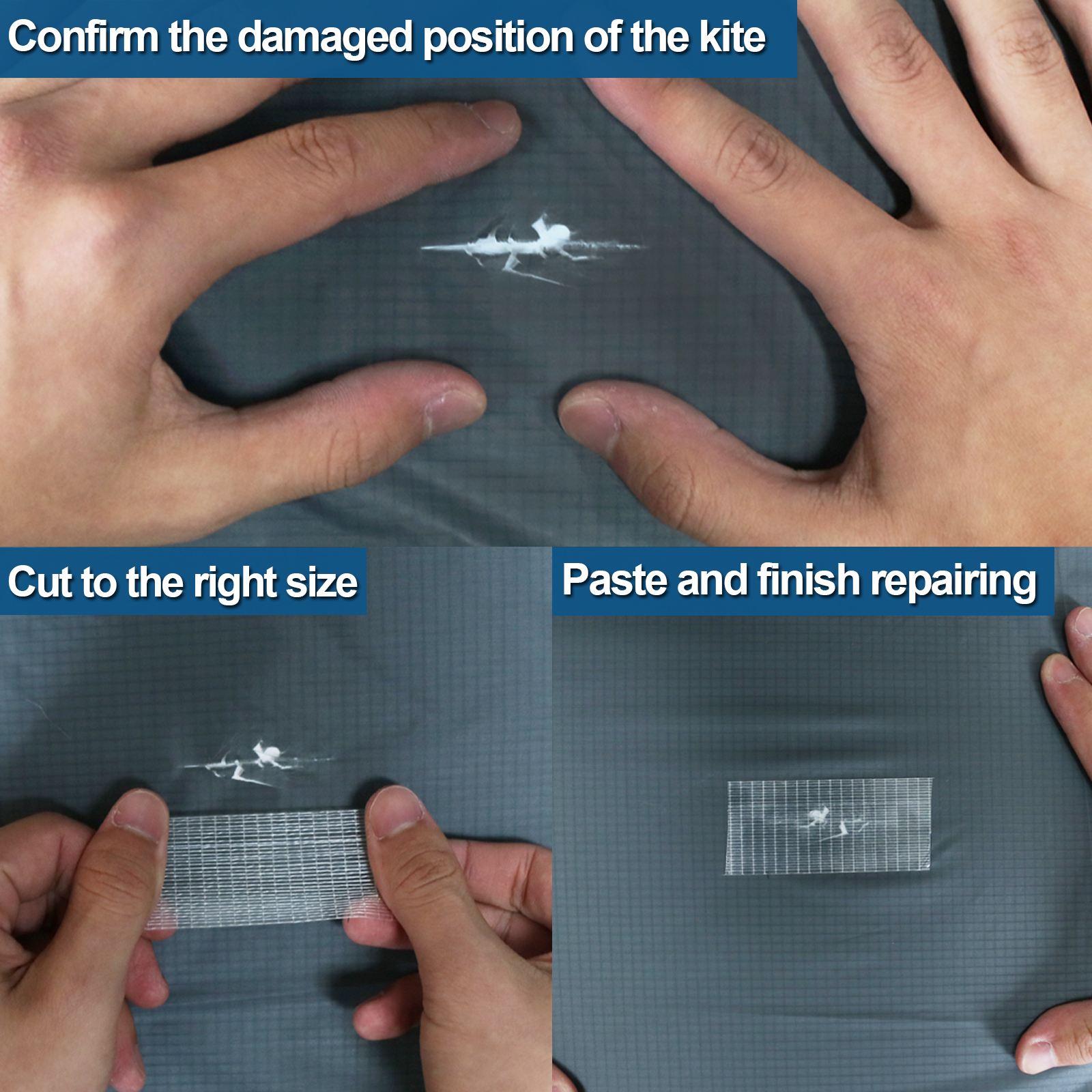 Kite Ripstop Reparatie Tape Patch 5Cm-50Cm Waterdichte Hoge Kleverigheid Doorschijnend Voor Zeil Spinnaker Paragliders Luifels Tenten
