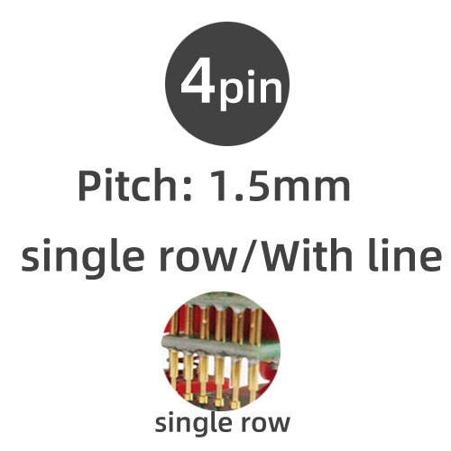 2Pin 3Pin 4pin Frame Clip Test Downloader Programming Tool Jtag 1.5mm Burning Hand hold Tool with Dupont cable: 4p With line