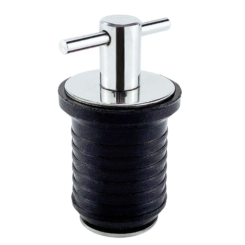 Romp T-Handvat Drain Plug Rubberen Pluggen Boot Marine T-Handvat Drain Plug Messing/Roestvrij Handvat Voor marine Boot Drain Plug