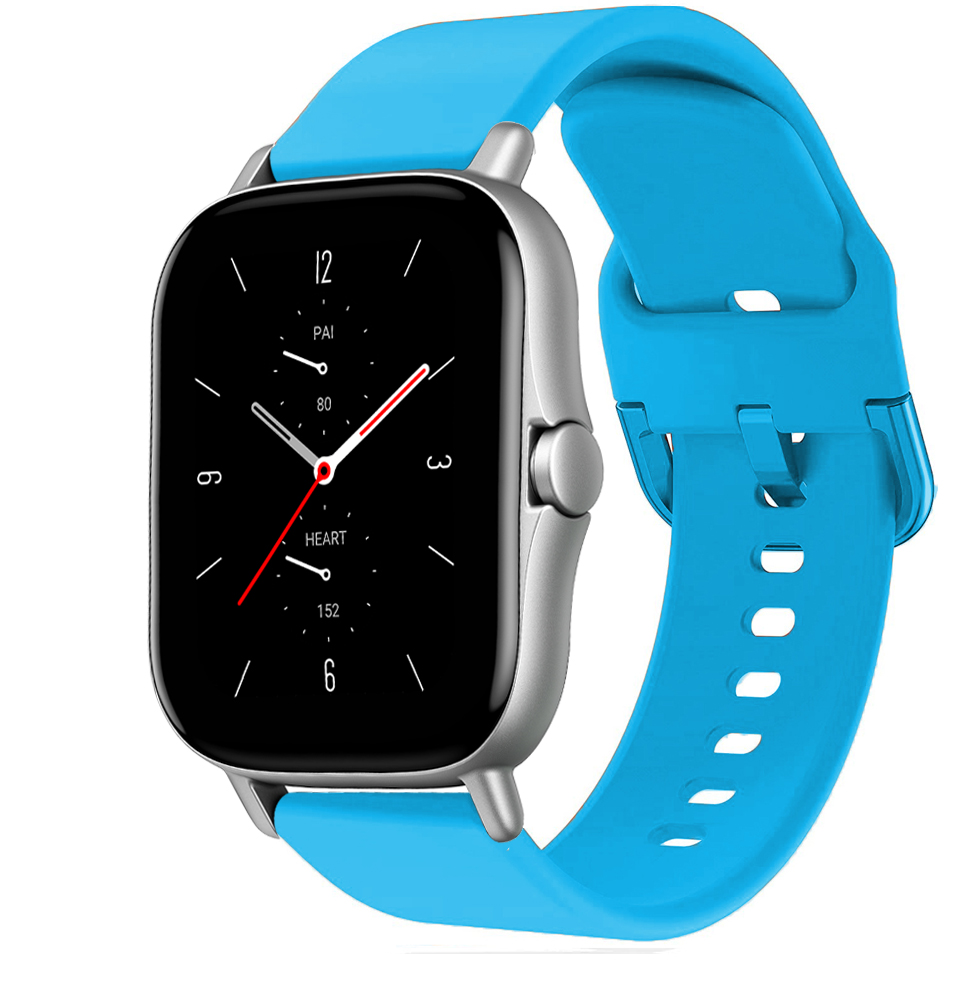 Correa de silicona para Amazfit gts 2 3 4/bip/gtr 4 3 pro/stratos 3 2 20mm/22mm pulsera deportiva correa Amazfit gts 2 3 4 mini: Verde / 25 mm