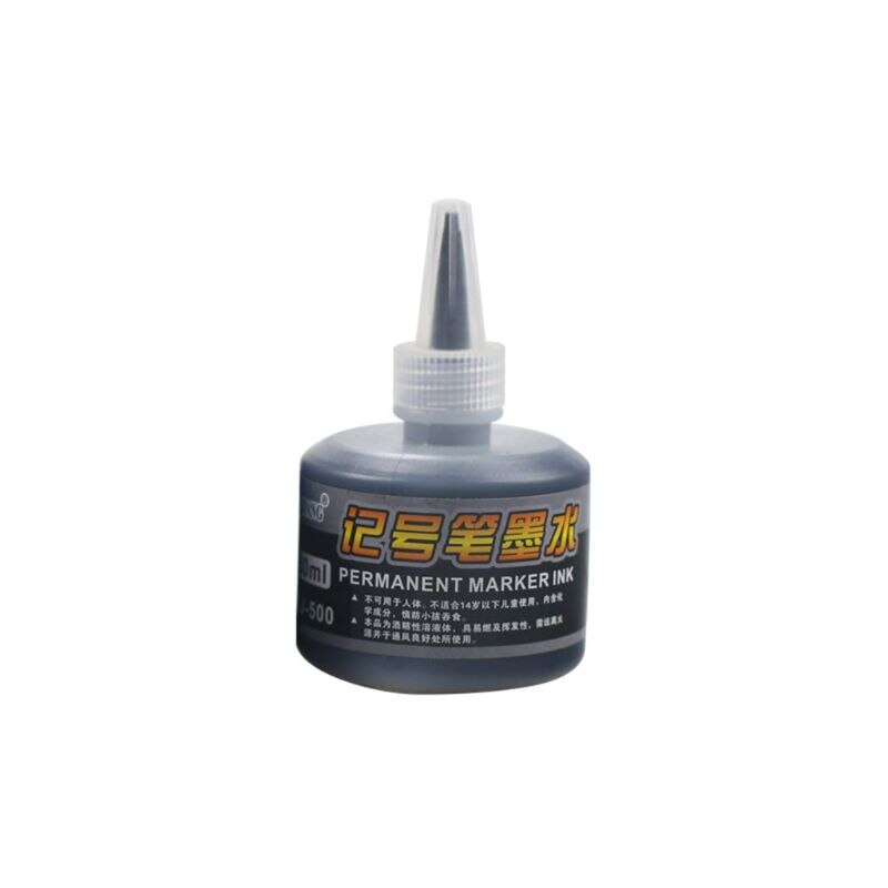 1 Fles 50Ml Refill Inkt Voor Bijvullen Inkt Markeerstift Zwart Rood Blauw 3 Kleuren School Kantoorbenodigdheden
