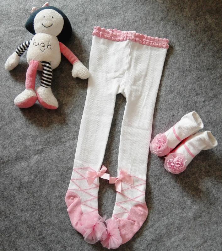 Ragazze di Modo Dell&#39;increspatura Calzamaglie Panty Babysocks Del Bambino Delle Ragazze Body E Pagliaccetti Collant Calza di Pizzo per il Bambino Carino Siamese Calzamaglie Jacquard: Butterfly Leggings