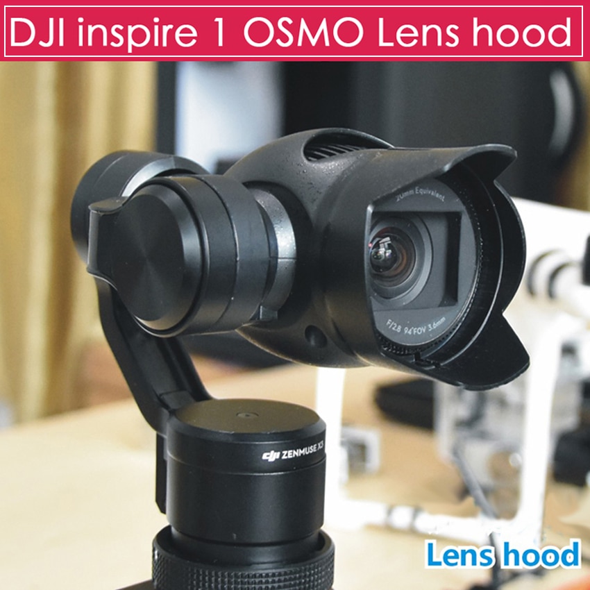 Dji osmo inspire 1 x3 linssi kameran linssi sunhood linssi aurinkosuoja häikäisemätön linssinsuojus osmo  x3 -kämmenlaitteelle 4k gimbal