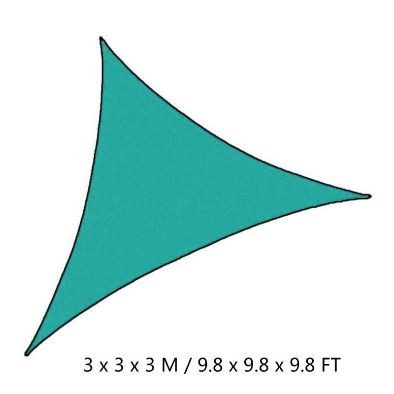 Waterproof Triangle Outdoor Garden Canopy Patio 3 Sizes Shade Net Sun Shade Sail P9YB: F-1