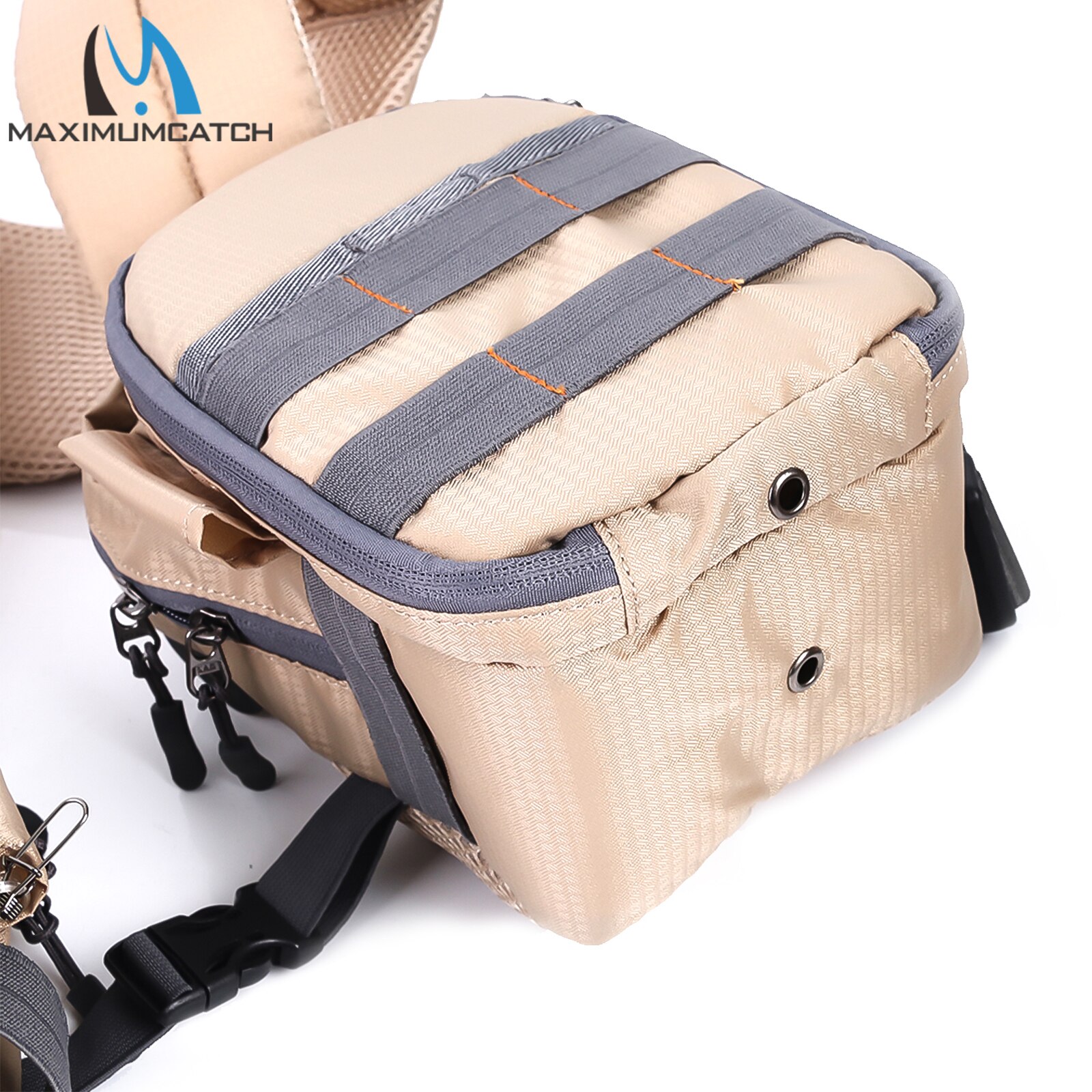 Maximumcatch Compact Fly Fishing Chest Pack Light Weight Adjustable Fishing Vest for Men Women Outdoor