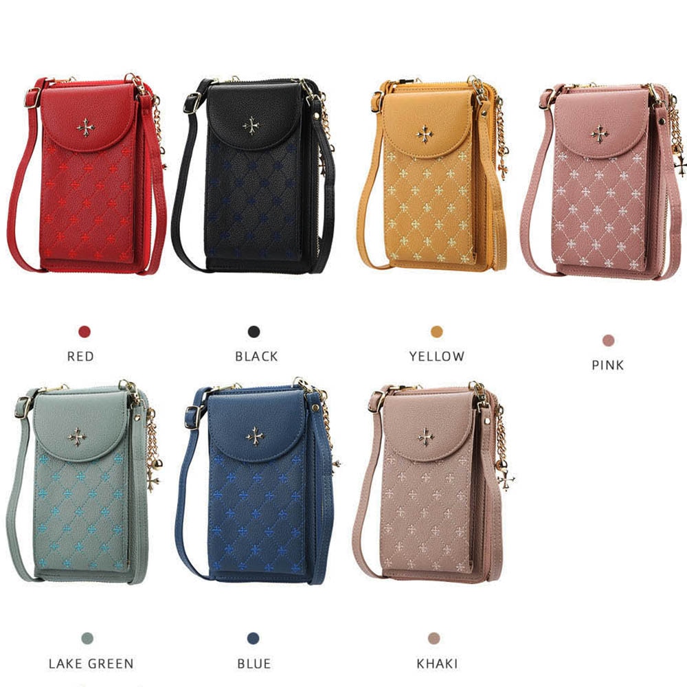 Bolsa de ombro feminina para celular, porta celular, mini bolsa de uso diário para mulheres, estilosa, pequena bolsa para guardar cartões menina menina