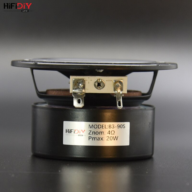 HIFIDIY LIVE Hi-Fi 3" 3.5 inch 90mm Full frequency speaker unit 4OHM 20W High Alto bass loudspeaker B3-90S