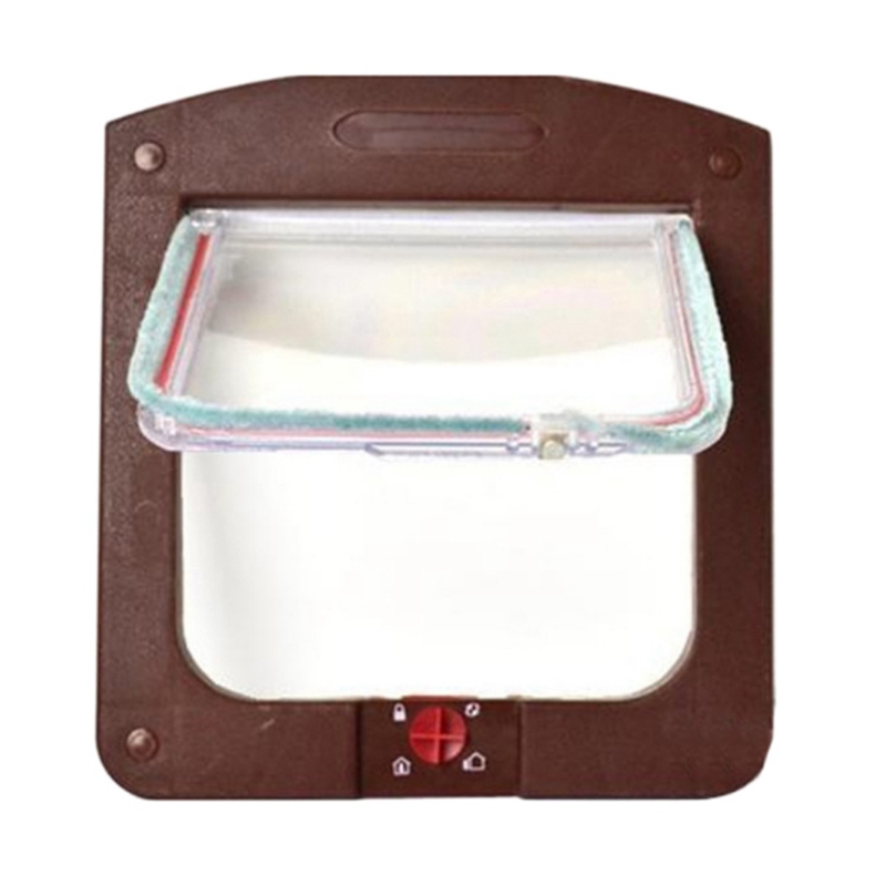 Portail de porte pour chien ou chat | Chat, chiot, animaux domestiques, coffre-fort, verrouillable, adapté à tous les murs, fournitures de portes pour animaux domestiques: coffee