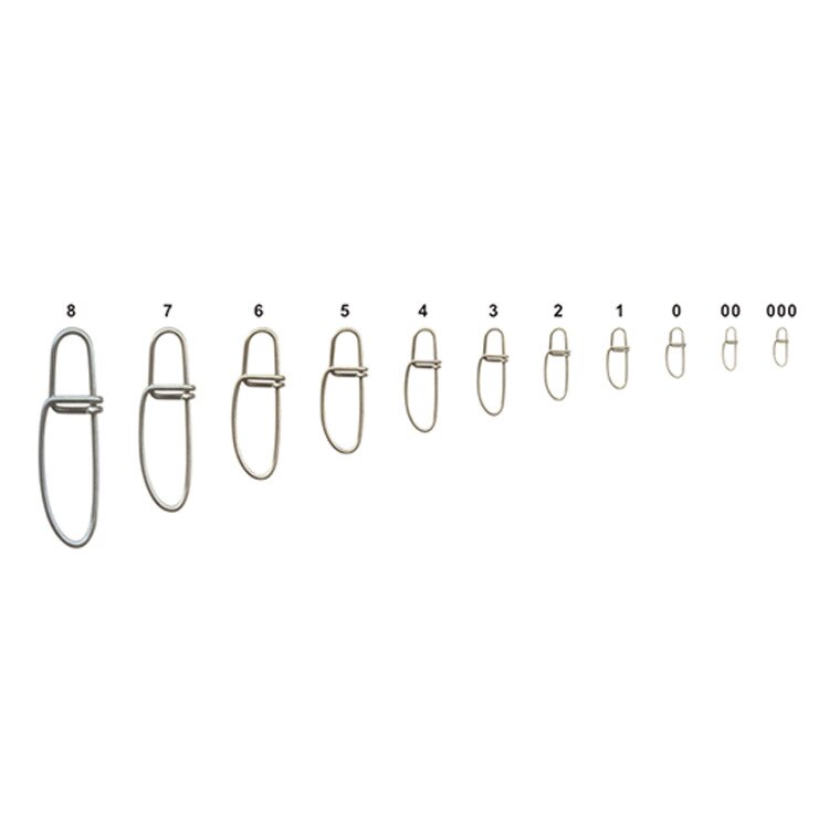 Gancho de acero inoxidable con cierre rápido, anillos giratorios, broches de seguridad, Conector de gancho de pesca, accesorios de pesca, 50 Uds., 6006