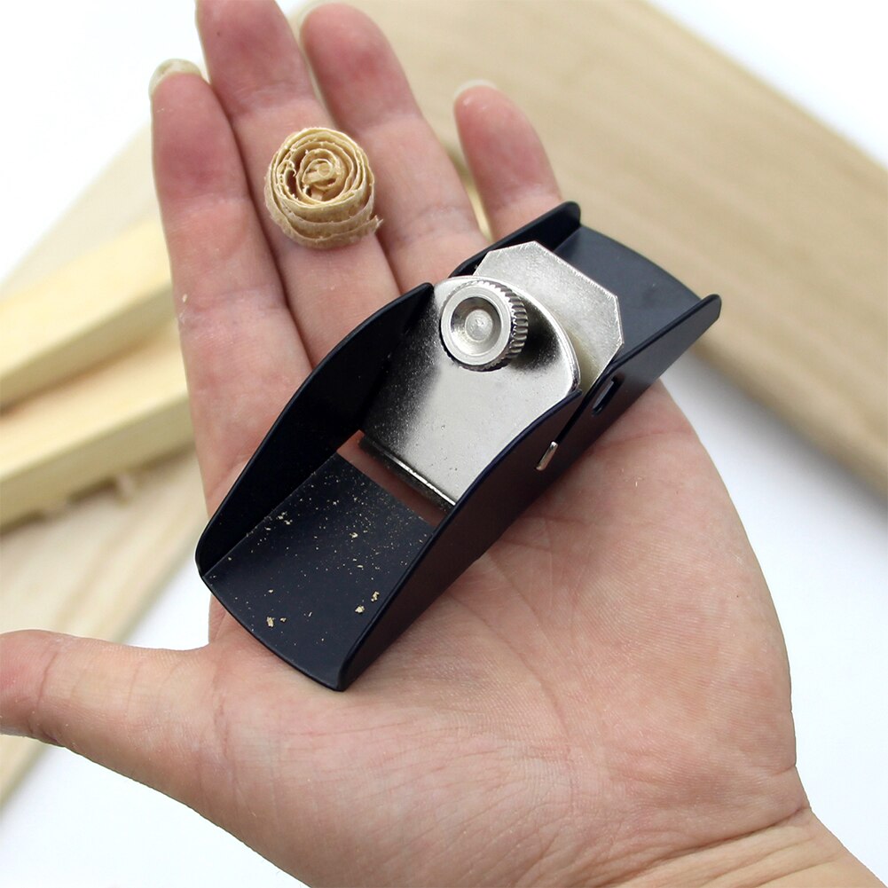 Diy model gør justerbar kant efterbehandling mini trimværktøj hjem træbearbejdning lomme håndhøvler bærbare holdbare håndværkere