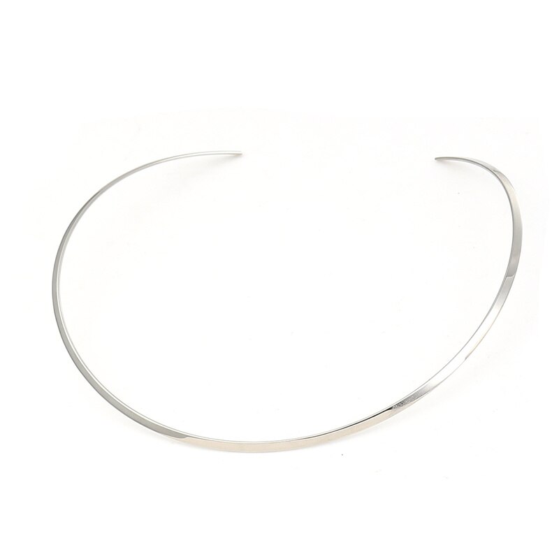 Stainless Steel Collar Neck Necklace Choker 4 Sizes For Women Men Friends Trendy Jewelry 42.5 - 38cm Long, 1 PC: 38cm long 3mm