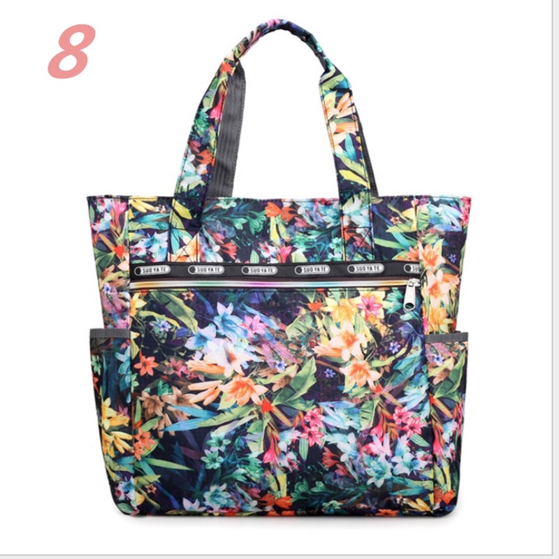 Bolso grande con estampado Floral para mujer, bandolera, bolso de estilo Hobo: H