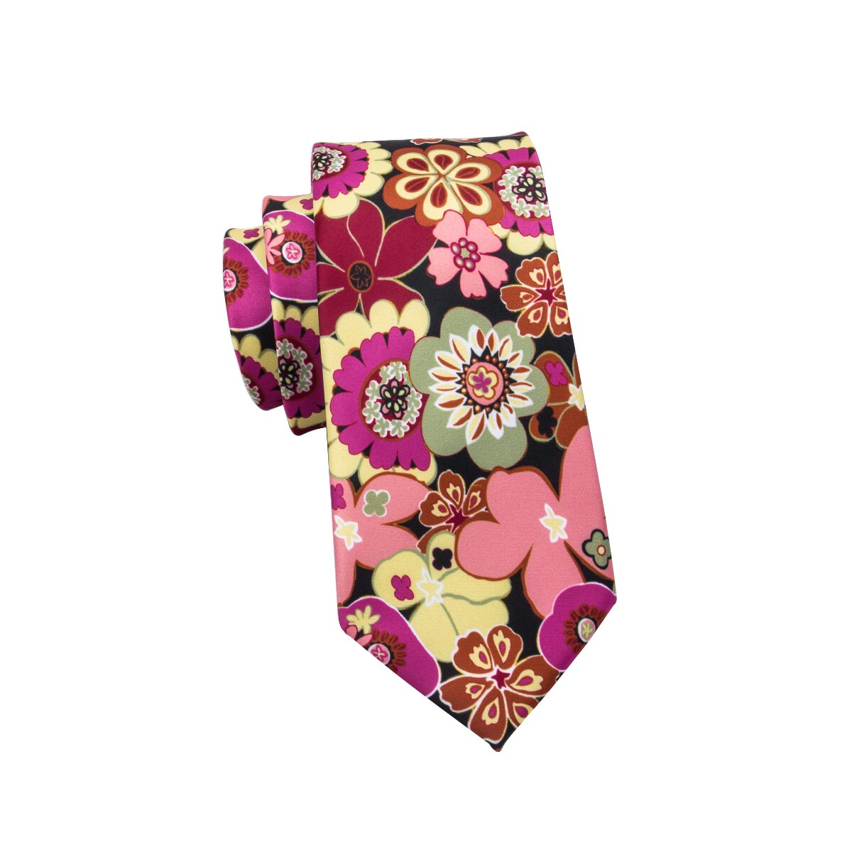 Hi-Tie Men's Tie Red Floral Luxury Silk Large NeckTie Neckwear Plaid Ties for Men Formal Dresses For Men Wedding Business